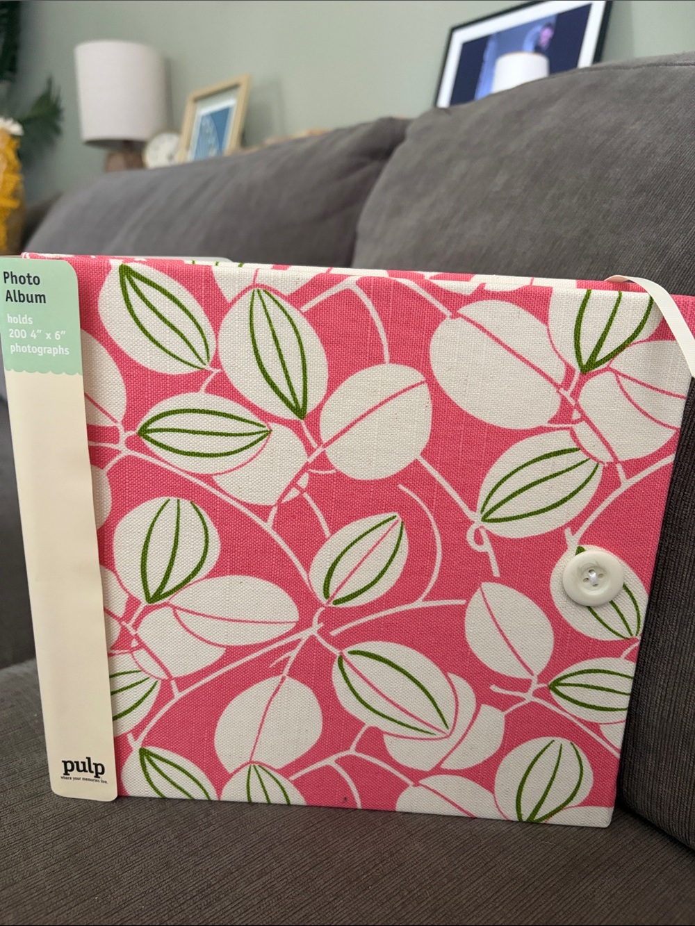 Pulp Pink Leaf Photo Album